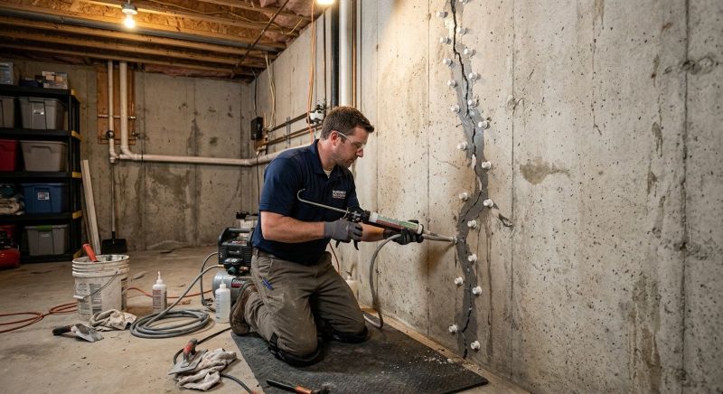 Basement Crack Repair in Solano County, CA