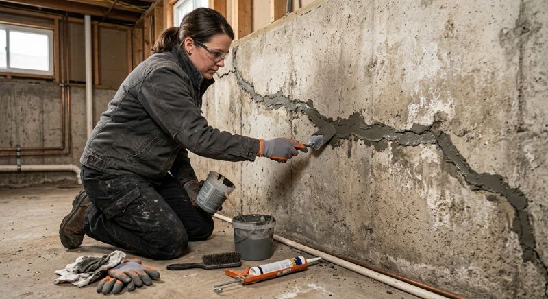 Cracked Basement Floor Repair in Solano County, CA