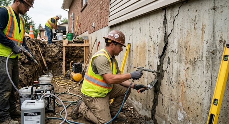 Cracked Foundation Repair in Travis Afb, CA
