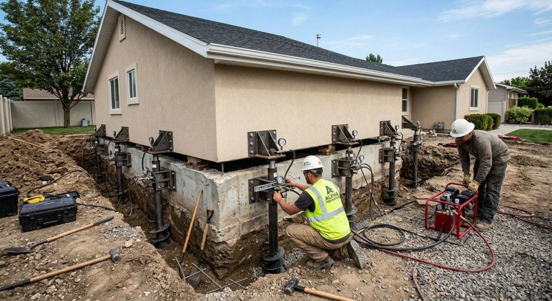 Foundation Pier Leveling in Solano County, CA
