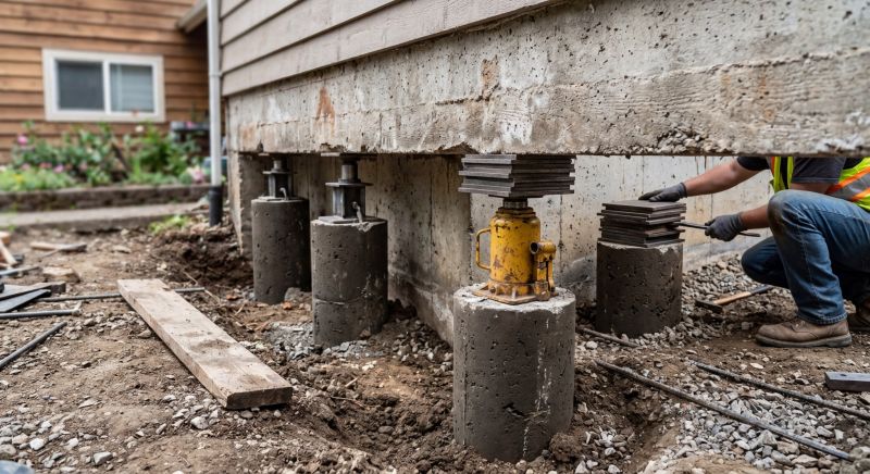 Foundation Pier Leveling in Solano County, CA