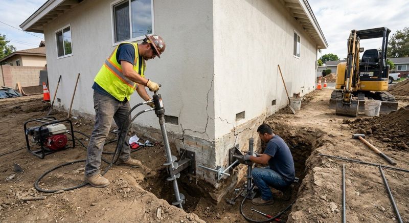 Foundation Stabilizing in Suisun City, CA
