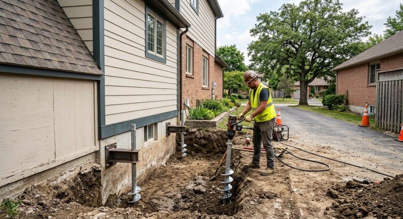 Helical Piers Installation in Solano County, CA