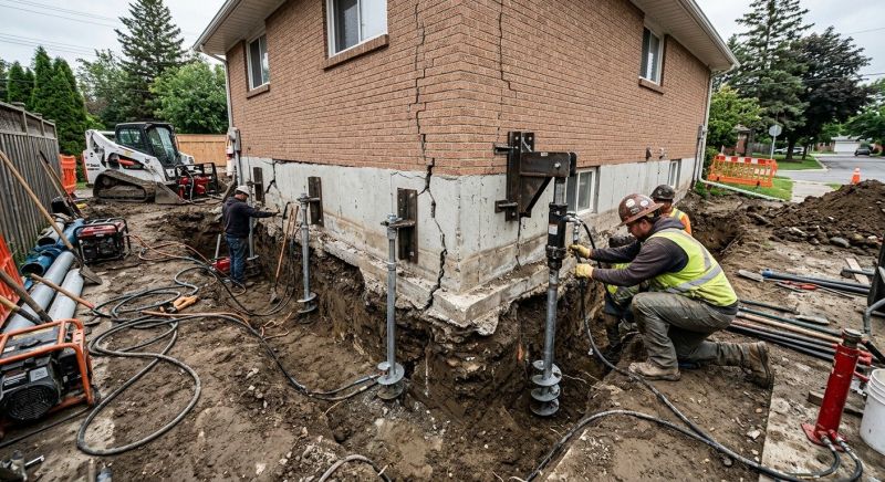 Sinking Foundation Repair in Contra Costa County, CA