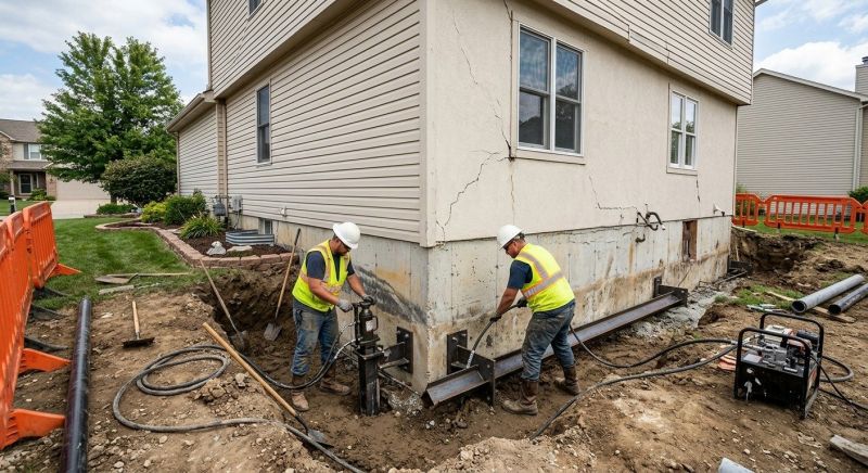 Sinking Foundation Repair in Fairfield, CA